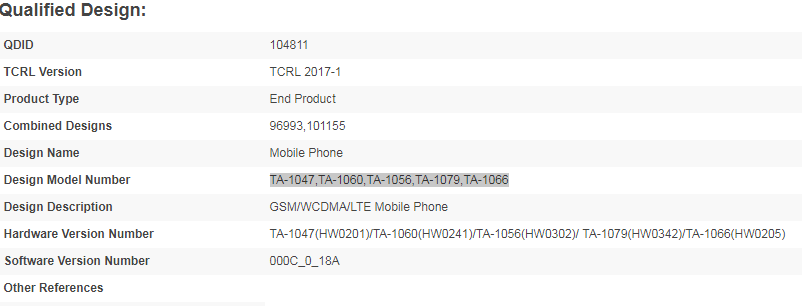 Model Number TA-1047/ 1060/ 1056/ 1079/ 1066
