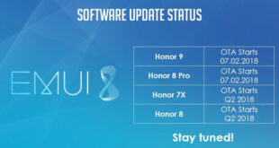 Honor 7X / Honor 8 Oreo Update Dates