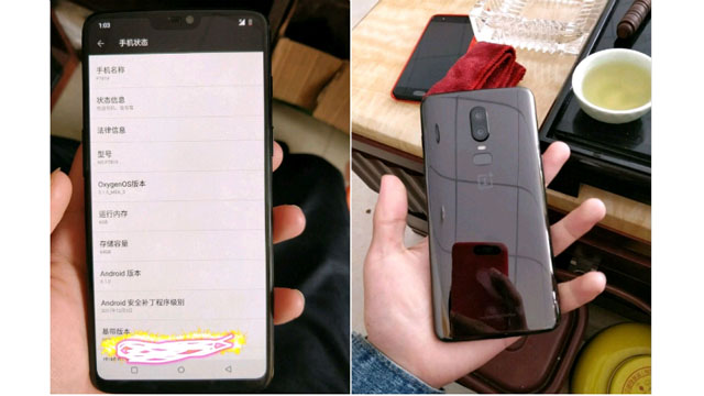 OnePlus 6 Leaked Images