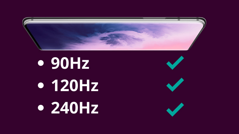 90Hz and 120Hz Display phones