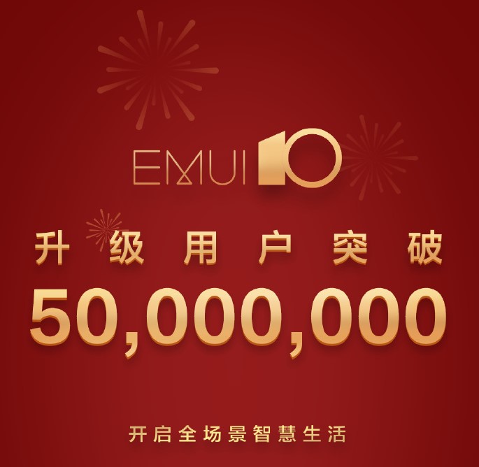 50 million emui 10 subscriber