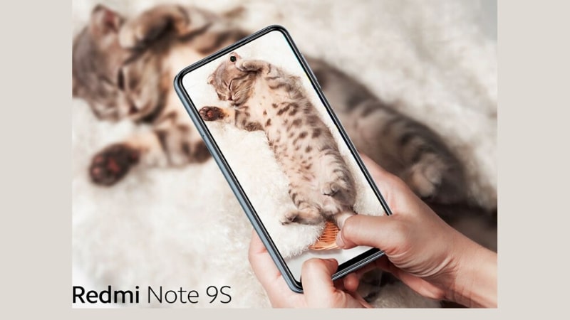 Redmi Note 9S front design