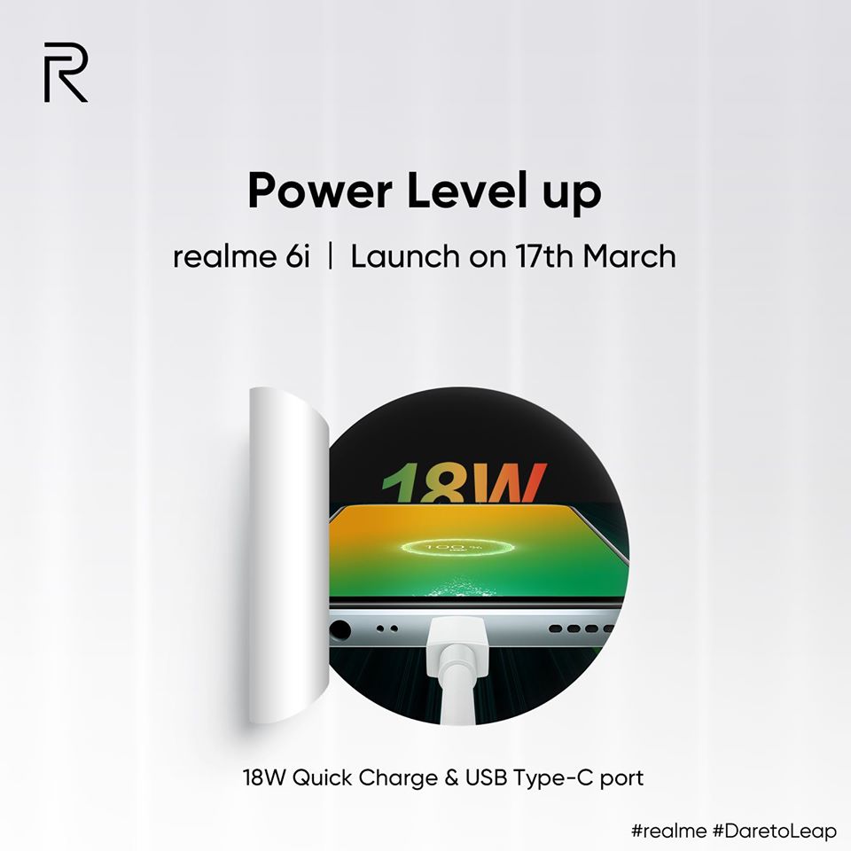 realme 6i 18w charger