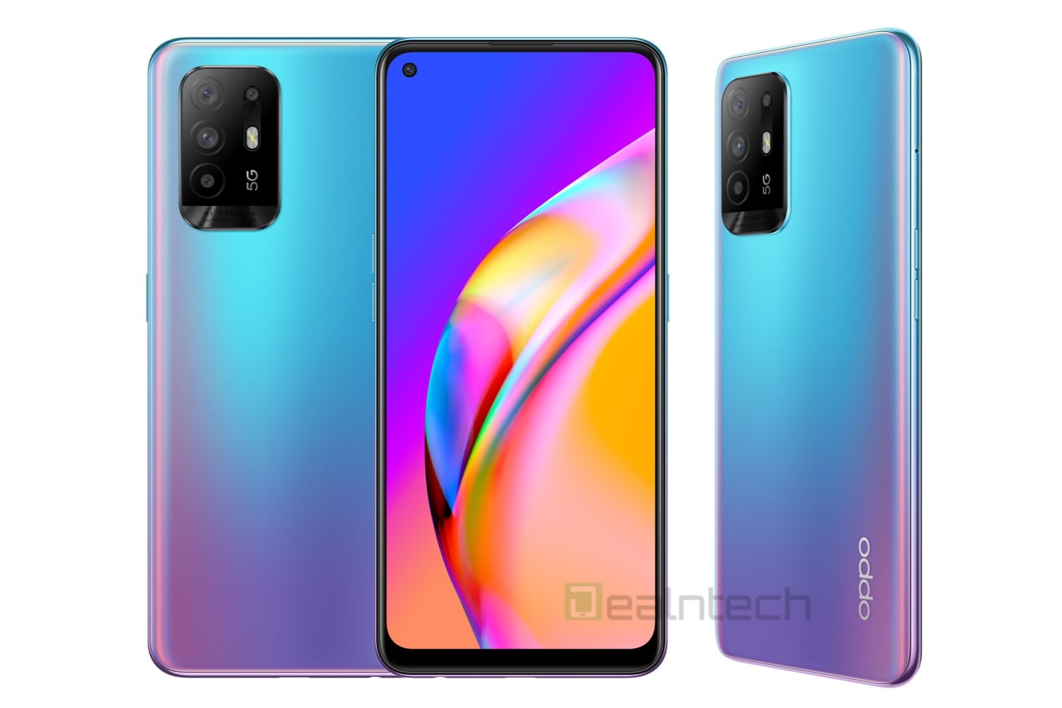 Oppo A94 5G render in Cosmo Blue