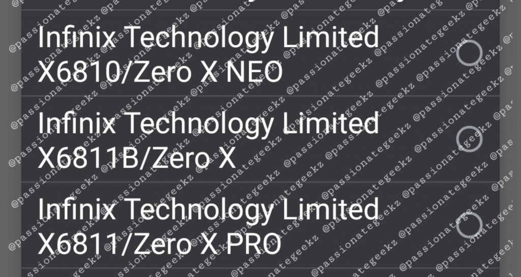 Infinix-Zero-X models