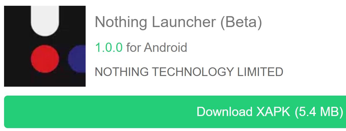 Nothing Launcher XAPK