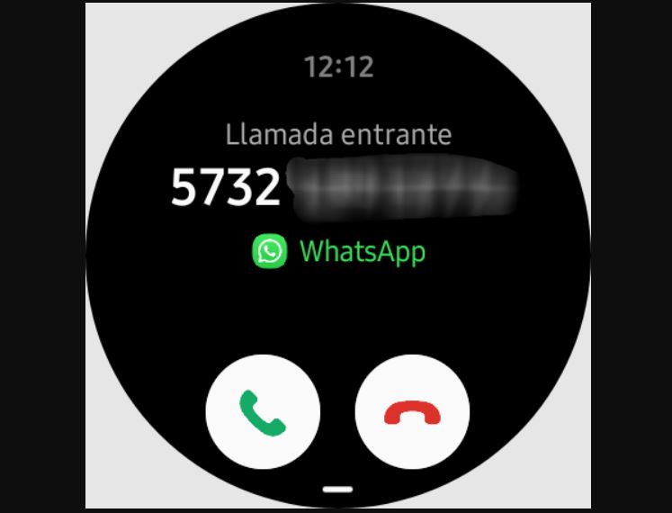 whatsapp call smartwatch