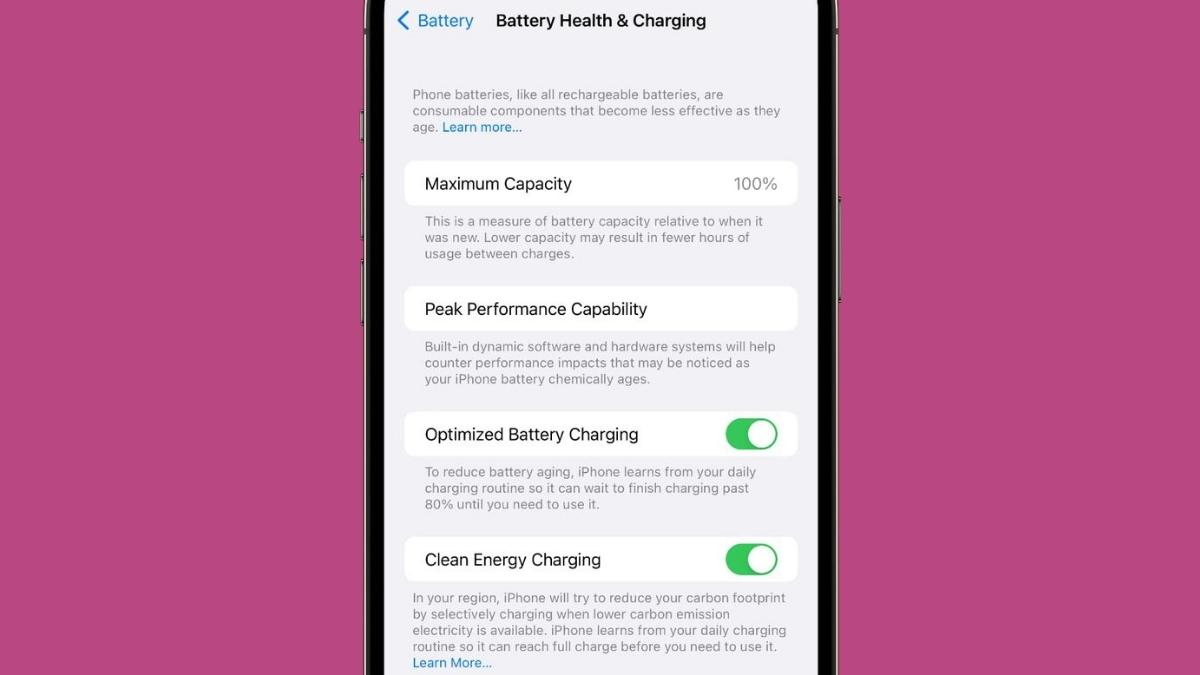 Clean Energy Charging Feature