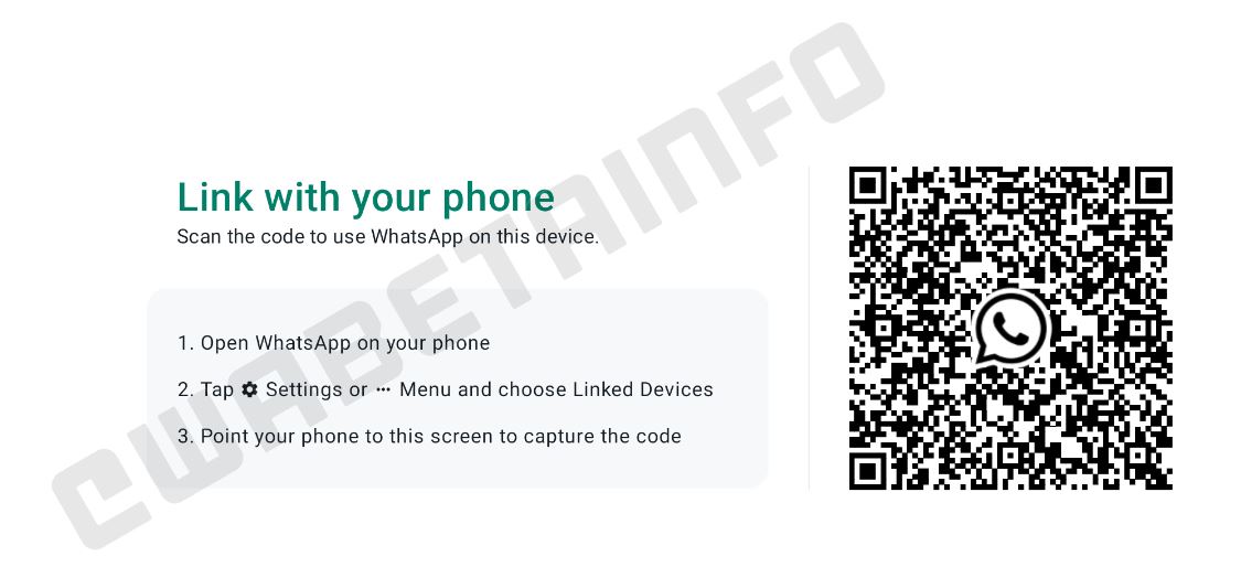 WhatsApp Settings tablet
