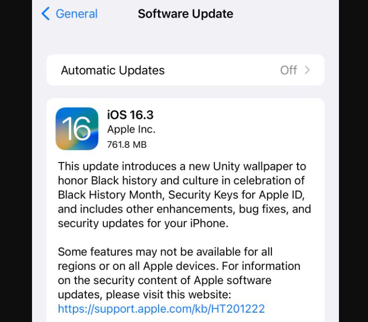 ios 16.3 out