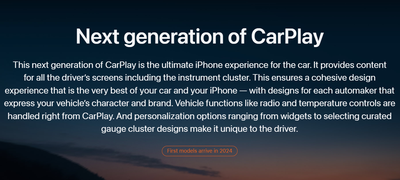 First models arrive in 2024