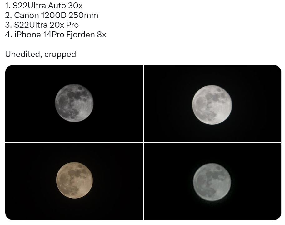moonshot from professional camera