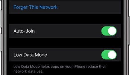 Switch off Low Data Mode