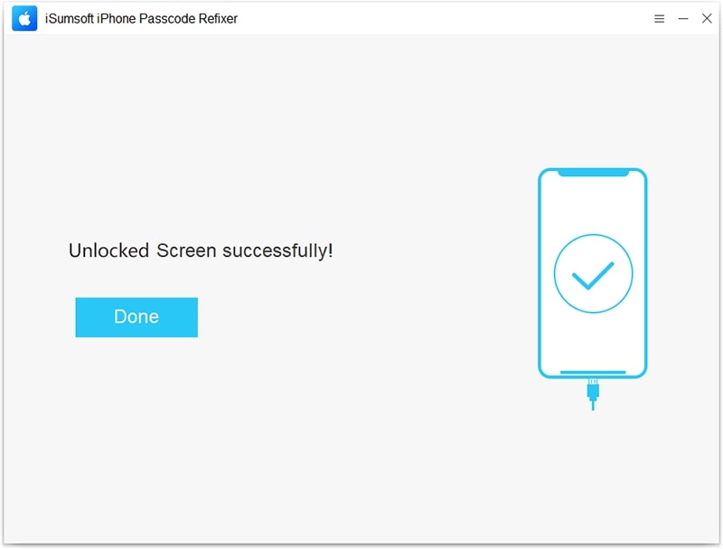 Unlocked screen successfully