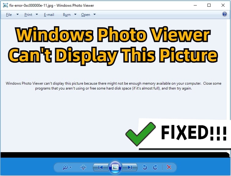Ways to Fix Windows Photo Viewer Can't Display Picture (1)