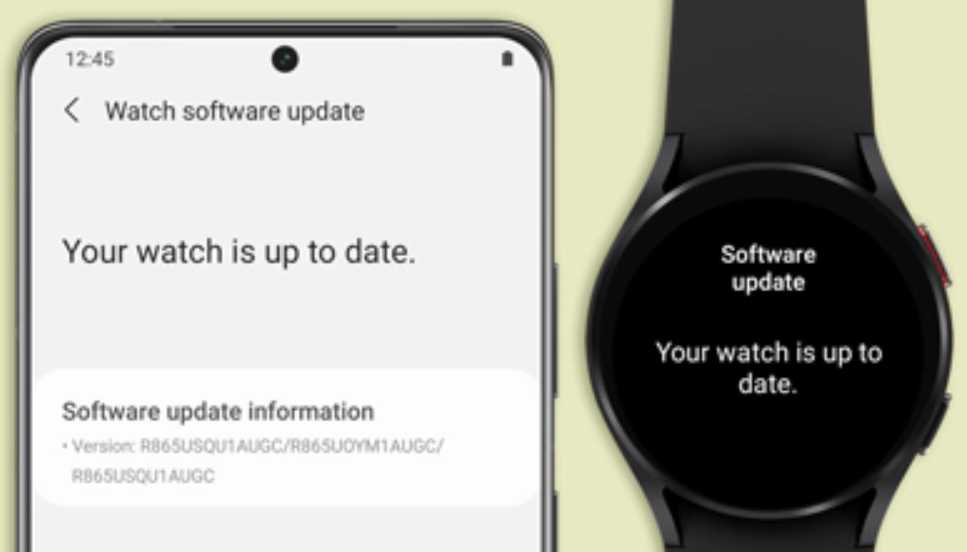 Galaxy Watch is up to date