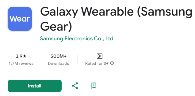 Galaxy Wearable Application