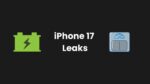 iPhone 17 Air Battery Capacity and Weight leak