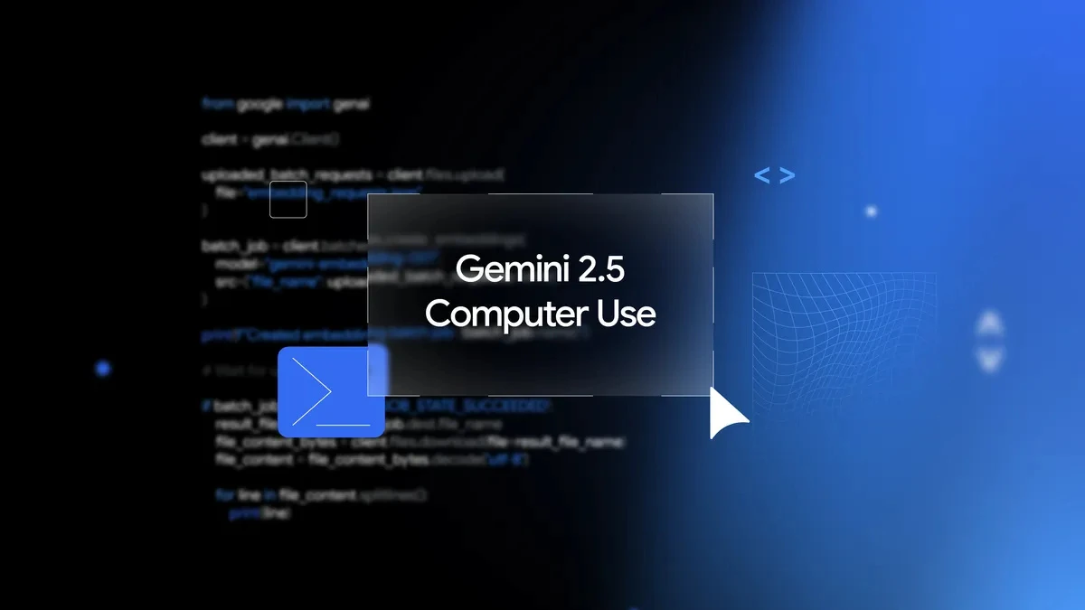 Google Launches Gemini 2.5 “Computer Use” Model That Interacts Like a Human