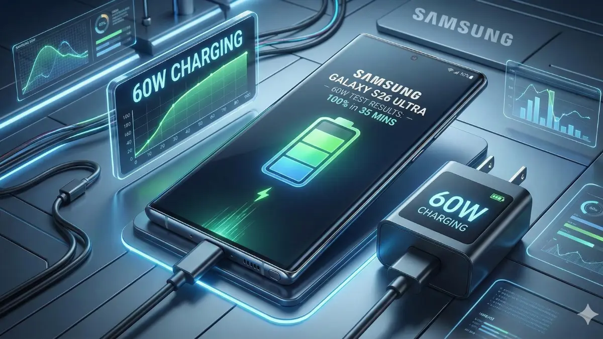 Samsung Galaxy S26 Ultra 60W Charging Test Results Revealed