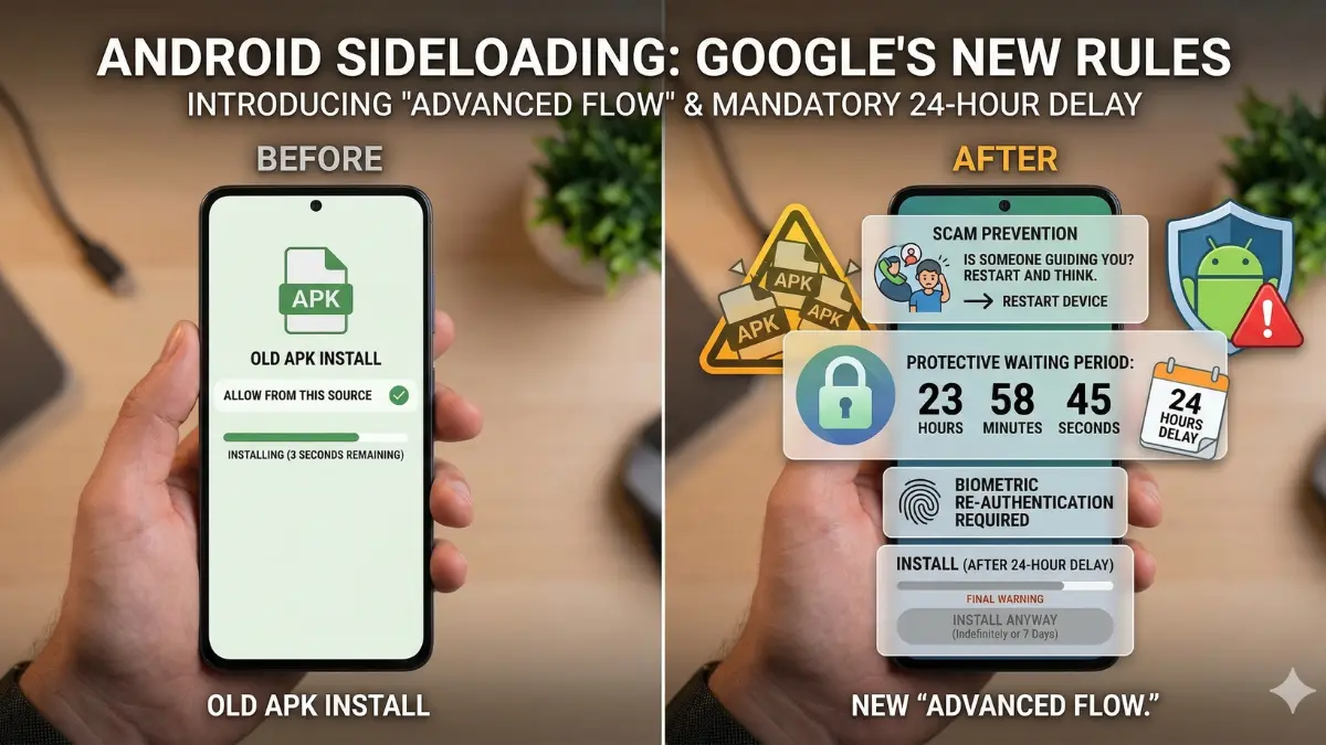 Android adds stricter sideloading flow with built-in scam protections