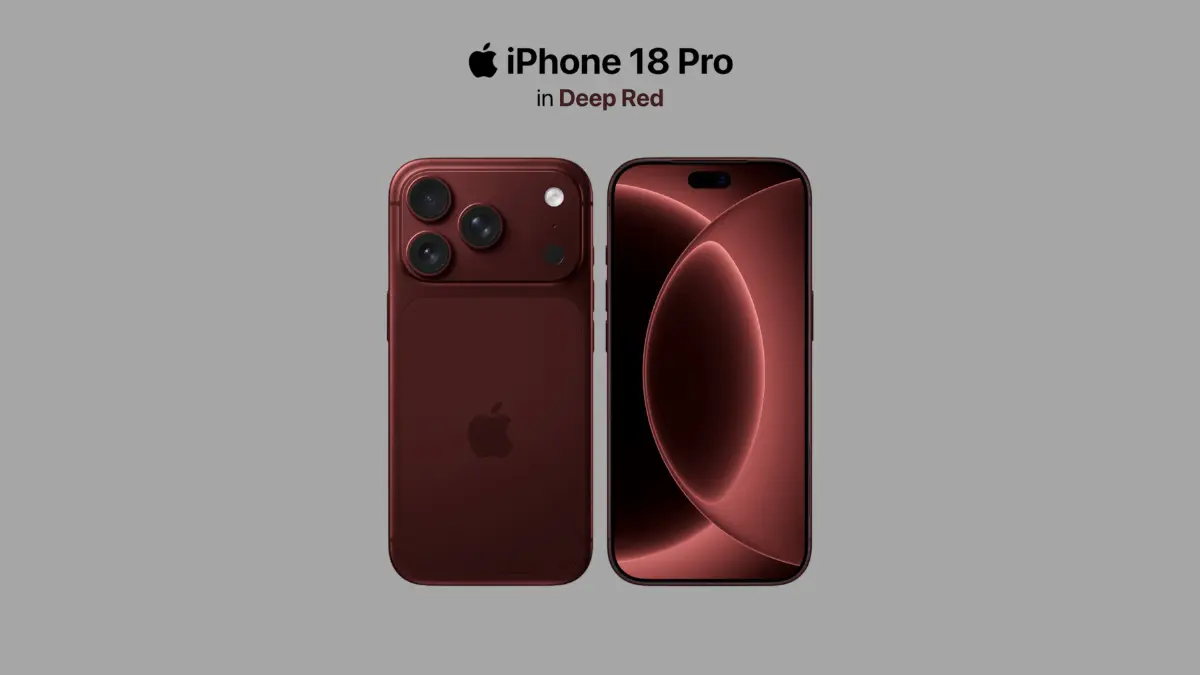 iPhone 18 Pro could arrive in a deep red finish