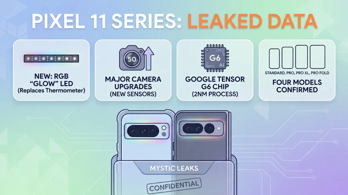 Pixel 11 series leak suggests Google is rebuilding Tensor from the ground up