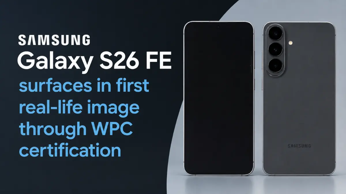 Samsung Galaxy S26 FE surfaces in first real-life image through WPC certification