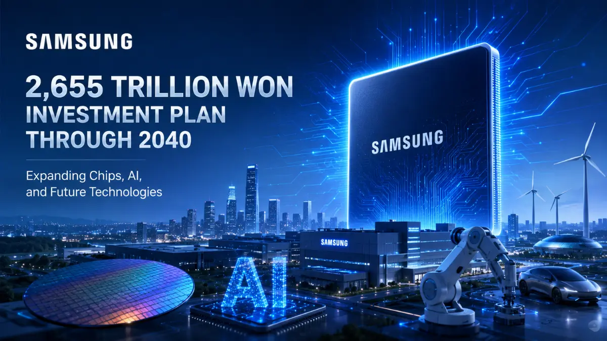 Samsung announces 2,655 trillion won investment plan through 2040 to expand chips, AI, and future technologies
