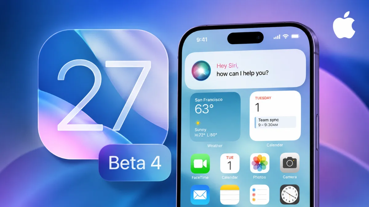 Apple Rolls Out iOS 27 Beta 4 with Siri Updates and Bug Fixes