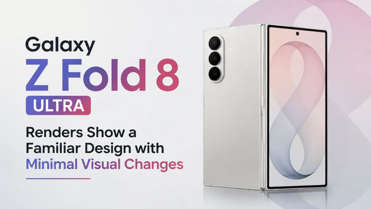 Galaxy Z Fold 8 Ultra Renders Show a Familiar Design with Minimal Visual Changes