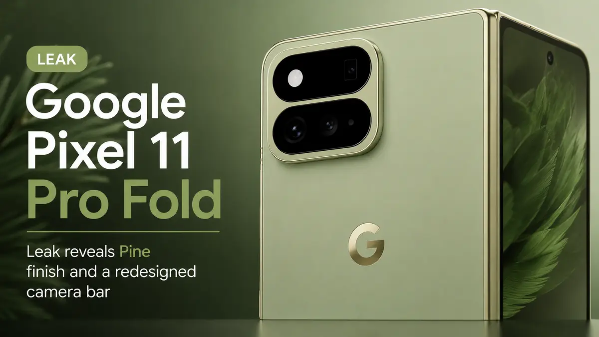 Google Pixel 11 Pro Fold Leak Reveals Pine Finish and a Redesigned Camera Bar