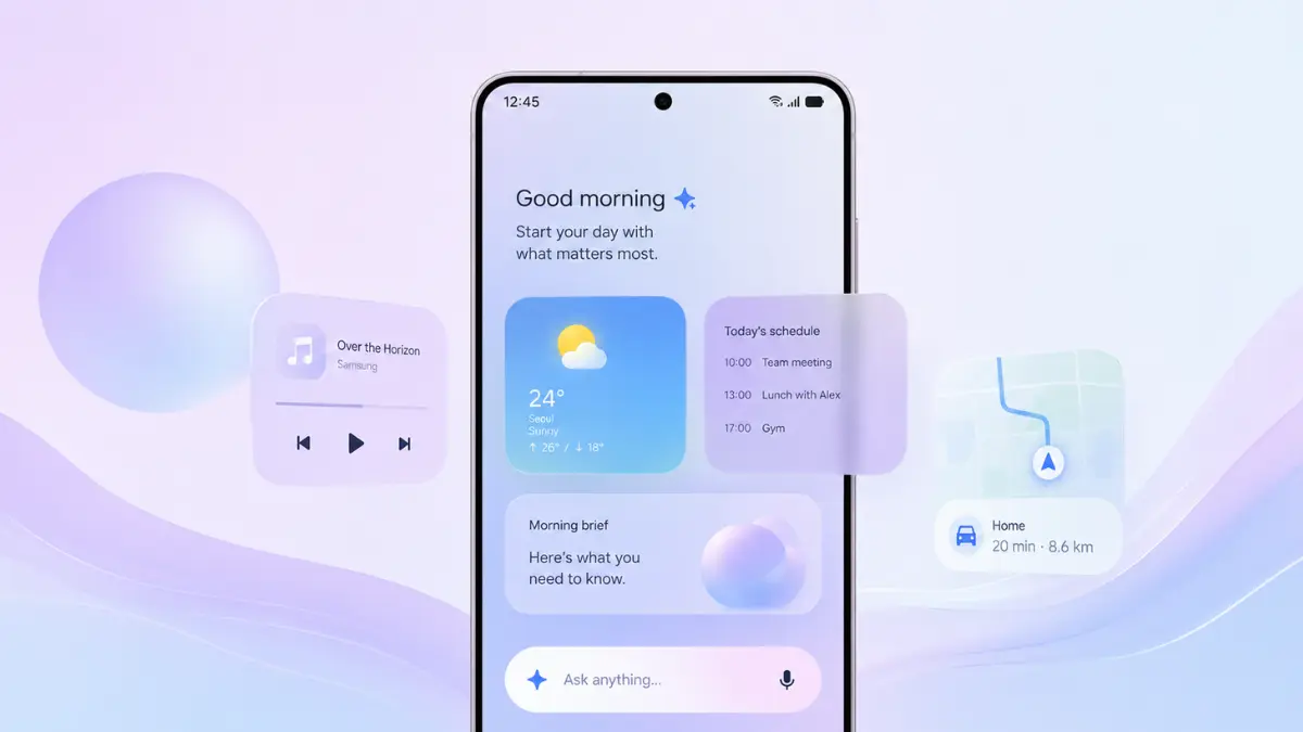 Samsung Explores Fluid AI Design Concept that could Reshape One UI