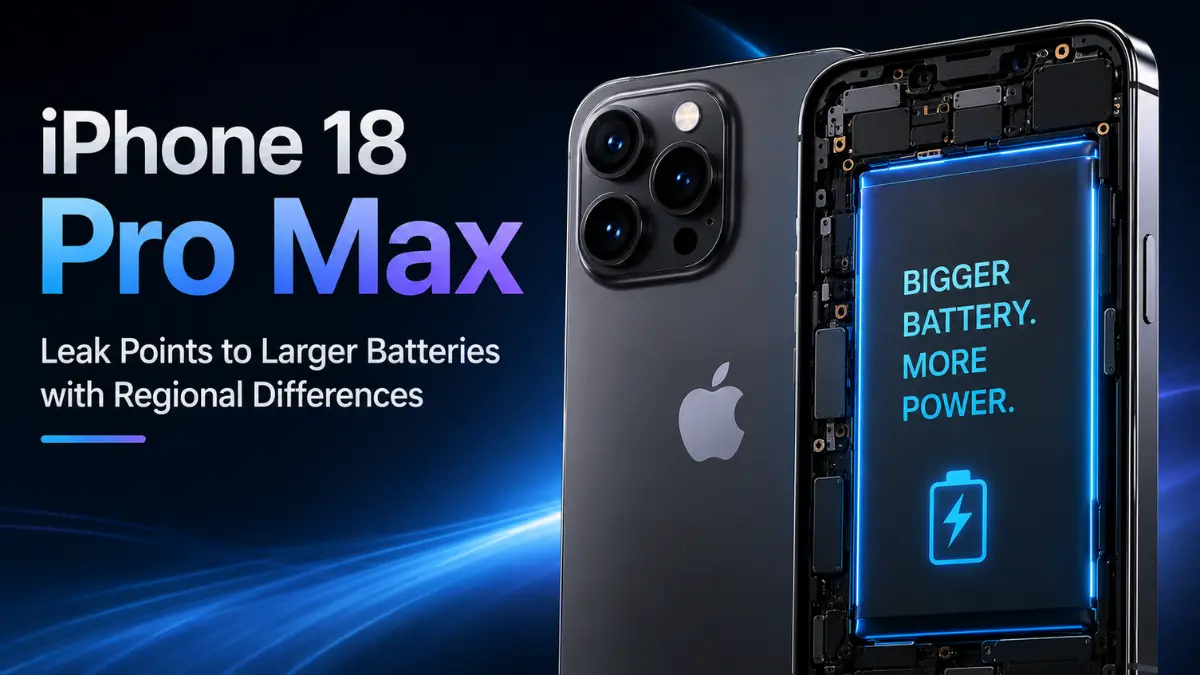 iPhone 18 Pro Max Leak Points to Larger Batteries with Regional Differences