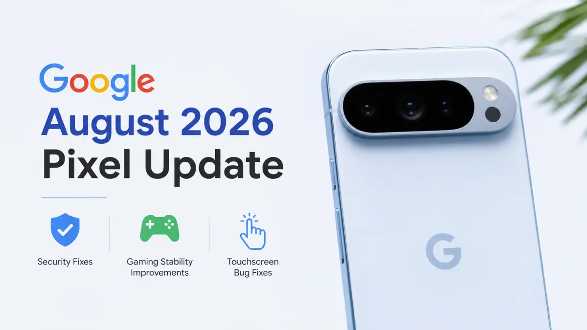 Google Rolls Out August 2026 Pixel Update with Security Fixes, Gaming Stability Improvements, and Touchscreen Bug Fixes